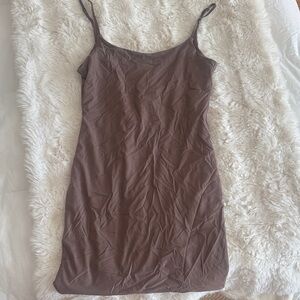 Zara Taupe Midi Dress